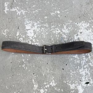 Bally grey suede belt